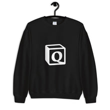 Load image into Gallery viewer, 'Q' Block Monogram Unisex Sweatshirt
