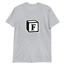 Load image into Gallery viewer, 'F' Block Monogram Short-Sleeve Unisex T-Shirt