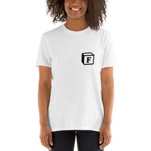 Load image into Gallery viewer, 'F' Block Small-Monogram Short-Sleeve Unisex T-Shirt