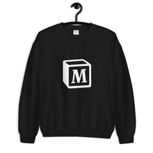 Load image into Gallery viewer, 'M' Block Monogram Unisex Sweatshirt