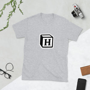 'H' Block Monogram Short-Sleeve Unisex T-Shirt