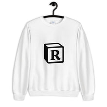 Load image into Gallery viewer, 'R' Block Monogram Unisex Sweatshirt