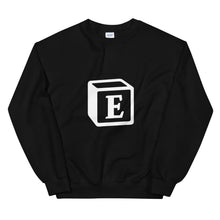 Load image into Gallery viewer, &#39;E&#39; Block Monogram Unisex Sweatshirt
