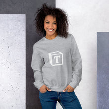 Load image into Gallery viewer, 'T' Block Monogram Unisex Sweatshirt