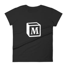 Load image into Gallery viewer, &#39;M&#39; Block Monogram Short-Sleeve Women&#39;s Fashion Fit T-Shirt
