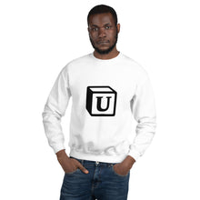 Load image into Gallery viewer, 'U' Block Monogram Unisex Sweatshirt