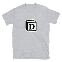 Load image into Gallery viewer, 'D' Block Monogram Short-Sleeve Unisex T-Shirt