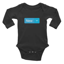 Load image into Gallery viewer, 'New' Long-Sleeve Infant Bodysuit