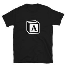 Load image into Gallery viewer, 'A' Block Monogram Short-Sleeve Unisex T-Shirt
