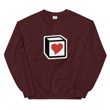 Load image into Gallery viewer, Heart Block Unisex Sweatshirt - Red Heart