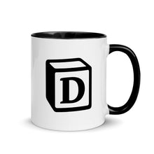 Load image into Gallery viewer, 'D' Block Monogram Mug
