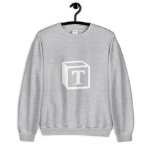 Load image into Gallery viewer, 'T' Block Monogram Unisex Sweatshirt