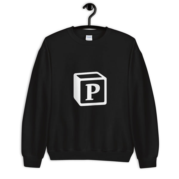 'P' Block Monogram Unisex Sweatshirt