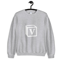 Load image into Gallery viewer, 'V' Block Monogram Unisex Sweatshirt