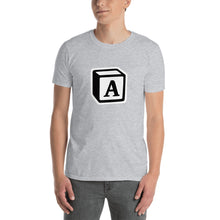 Load image into Gallery viewer, 'A' Block Monogram Short-Sleeve Unisex T-Shirt