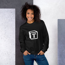 Load image into Gallery viewer, 'T' Block Monogram Unisex Sweatshirt