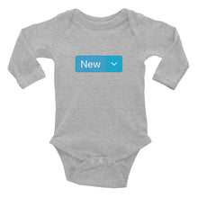 Load image into Gallery viewer, 'New' Long-Sleeve Infant Bodysuit