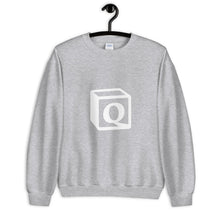 Load image into Gallery viewer, 'Q' Block Monogram Unisex Sweatshirt