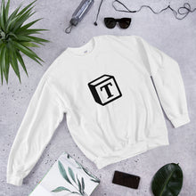 Load image into Gallery viewer, 'T' Block Monogram Unisex Sweatshirt
