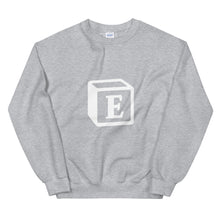 Load image into Gallery viewer, 'E' Block Monogram Unisex Sweatshirt