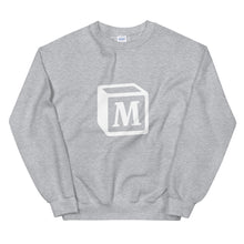 Load image into Gallery viewer, 'M' Block Monogram Unisex Sweatshirt