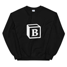 Load image into Gallery viewer, 'B' Block Monogram Unisex Sweatshirt
