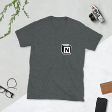 Load image into Gallery viewer, 'N' Block Small-Monogram Short-Sleeve Unisex T-Shirt