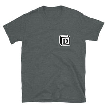 Load image into Gallery viewer, 'D' Block Small-Monogram Short-Sleeve Unisex T-Shirt