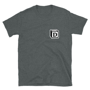 'D' Block Small-Monogram Short-Sleeve Unisex T-Shirt