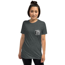 Load image into Gallery viewer, 'D' Block Small-Monogram Short-Sleeve Unisex T-Shirt