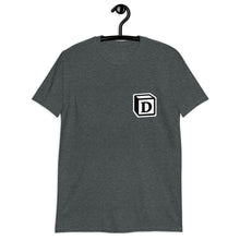 Load image into Gallery viewer, 'D' Block Small-Monogram Short-Sleeve Unisex T-Shirt