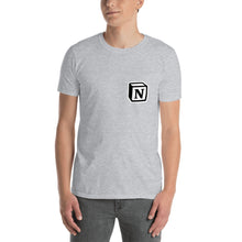 Load image into Gallery viewer, 'N' Block Small-Monogram Short-Sleeve Unisex T-Shirt