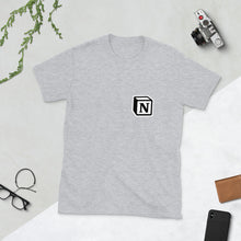 Load image into Gallery viewer, 'N' Block Small-Monogram Short-Sleeve Unisex T-Shirt