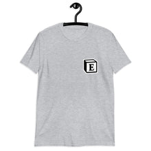 Load image into Gallery viewer, 'E' Block Small-Monogram Short-Sleeve Unisex T-Shirt