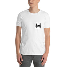 Load image into Gallery viewer, 'N' Block Small-Monogram Short-Sleeve Unisex T-Shirt