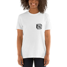 Load image into Gallery viewer, 'N' Block Small-Monogram Short-Sleeve Unisex T-Shirt