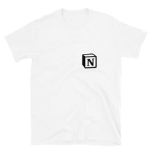 Load image into Gallery viewer, 'N' Block Small-Monogram Short-Sleeve Unisex T-Shirt