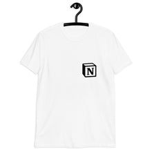Load image into Gallery viewer, 'N' Block Small-Monogram Short-Sleeve Unisex T-Shirt