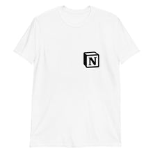 Load image into Gallery viewer, 'N' Block Small-Monogram Short-Sleeve Unisex T-Shirt