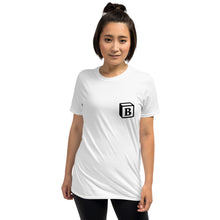 Load image into Gallery viewer, 'B' Block Small-Monogram Short-Sleeve Unisex T-Shirt