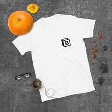 Load image into Gallery viewer, 'B' Block Small-Monogram Short-Sleeve Unisex T-Shirt