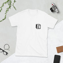 Load image into Gallery viewer, 'C' Block Small-Monogram Short-Sleeve Unisex T-Shirt