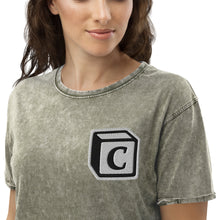 Load image into Gallery viewer, 'C' Block Denim T-Shirt