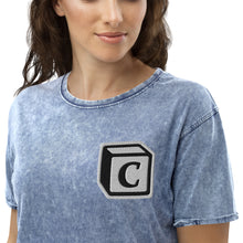 Load image into Gallery viewer, 'C' Block Denim T-Shirt