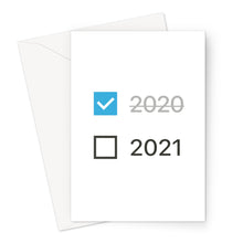 Load image into Gallery viewer, 2020-21 Checkbox Block Greeting Card
