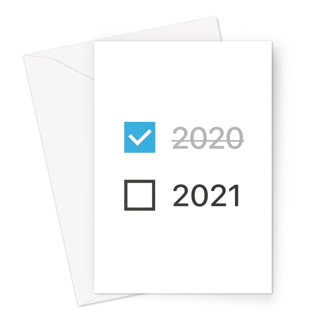 2020-21 Checkbox Block Greeting Card