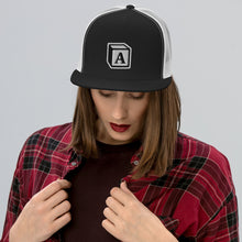 Load image into Gallery viewer, &#39;A&#39; Block Trucker Cap
