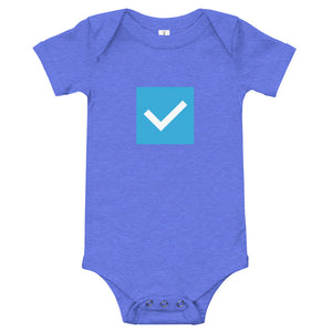 Checkbox (Done) Block Short-Sleeve Infant Bodysuit