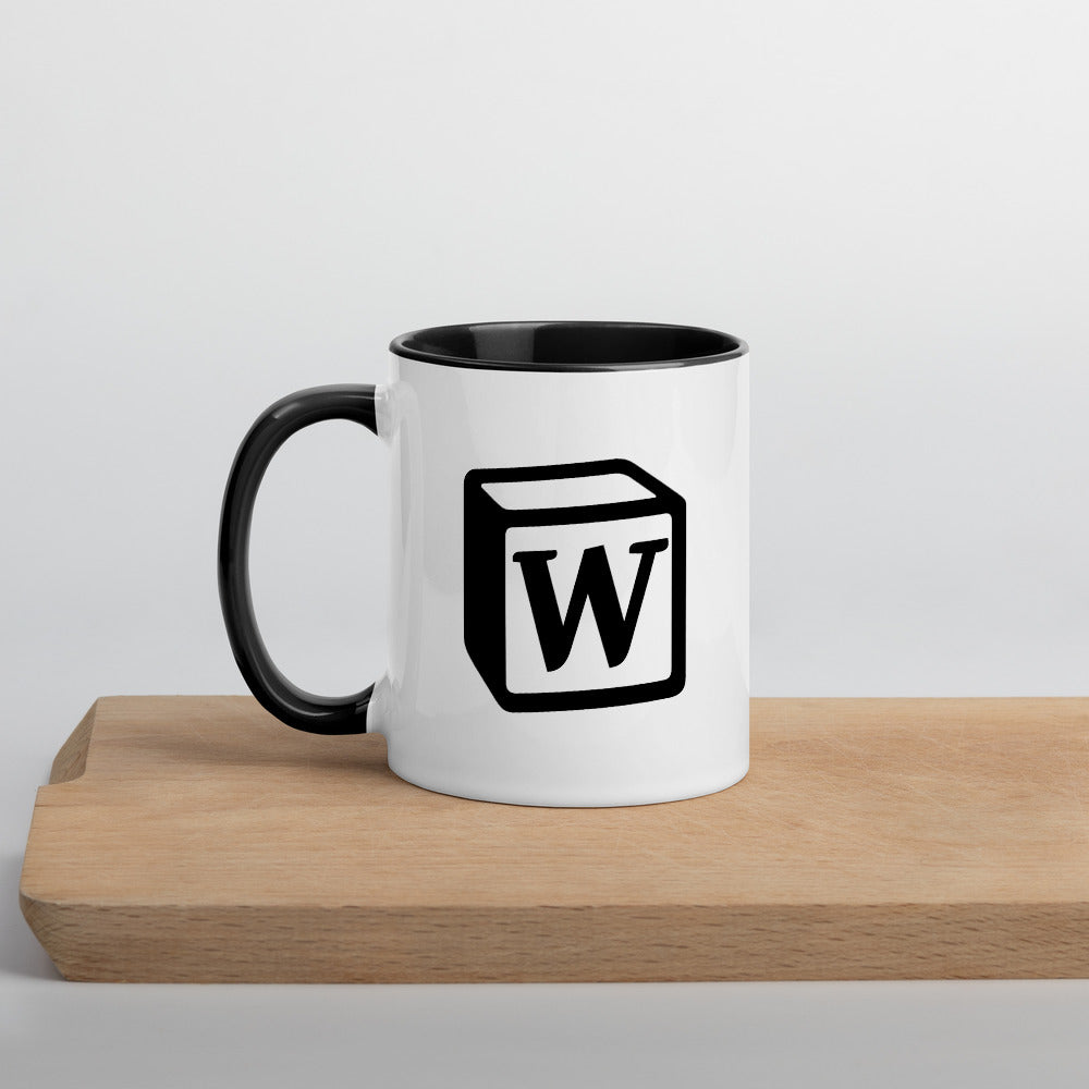 'W' Block Monogram Mug