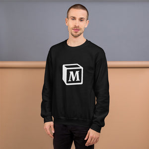 'M' Block Monogram Unisex Sweatshirt